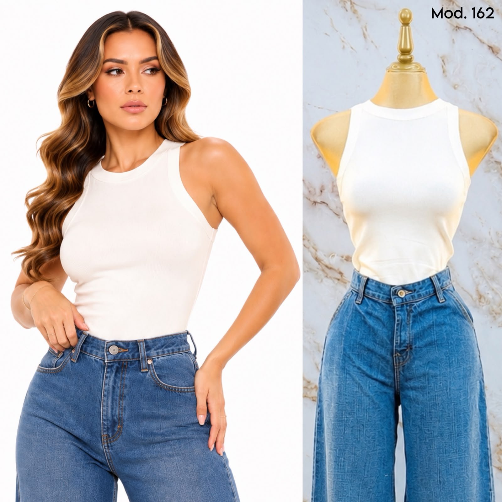 BLUSA BASICA CUELLO HALTER 162 - Image 7