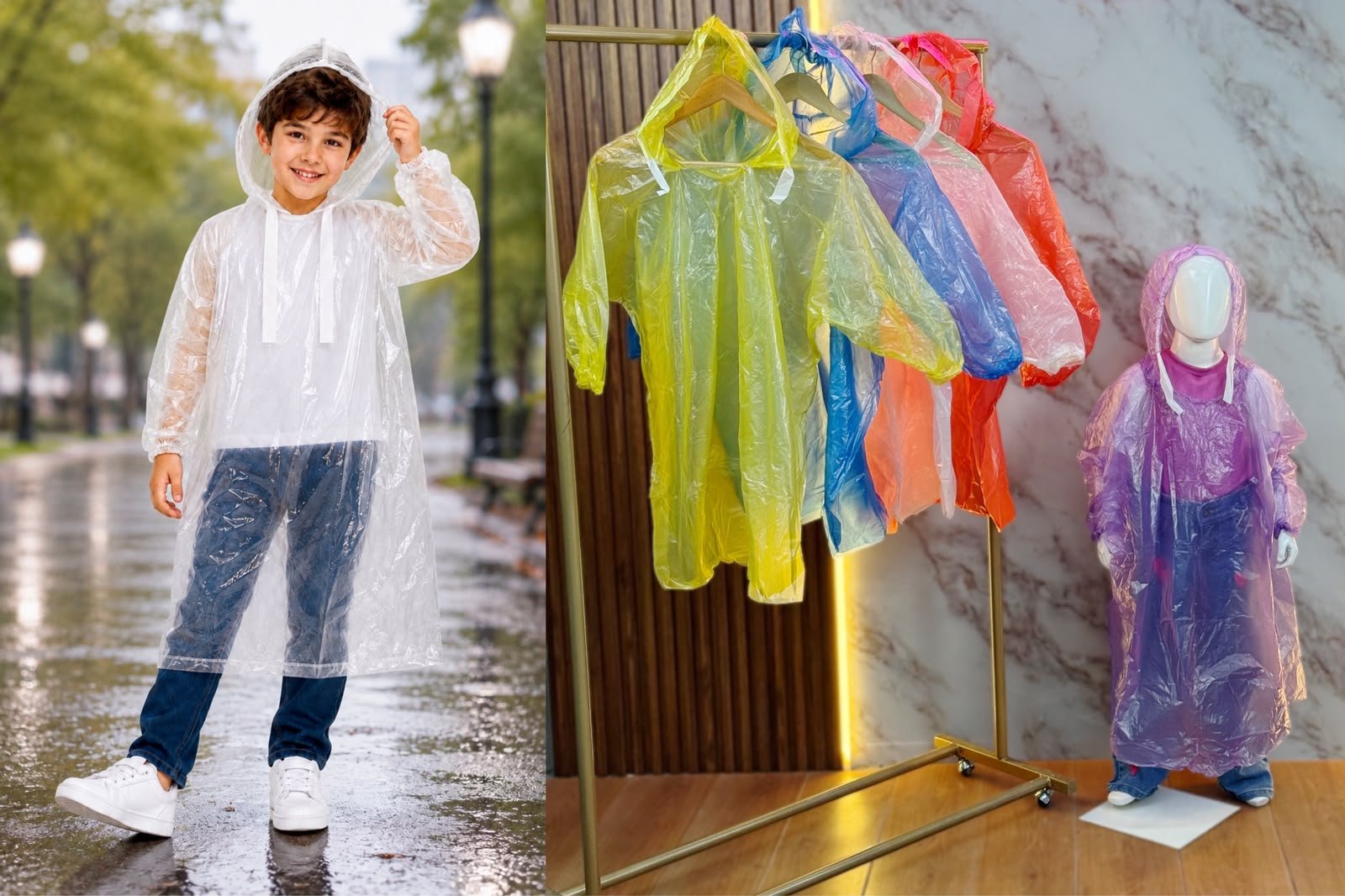 IMPERMEABLES INFANTILES COLORES SUDADERA - Image 2