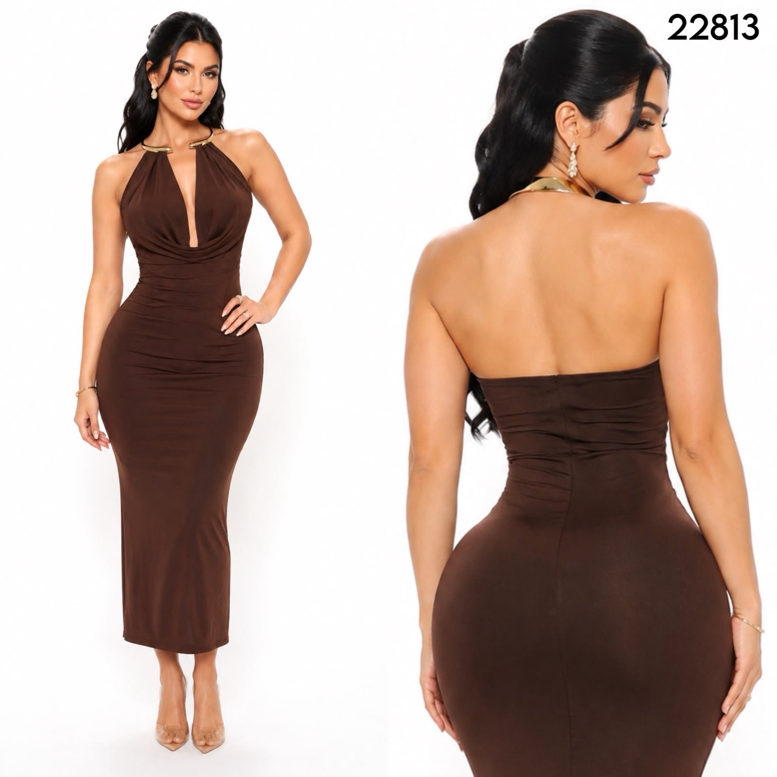 VESTIDO SATINADO 22813 - Image 2
