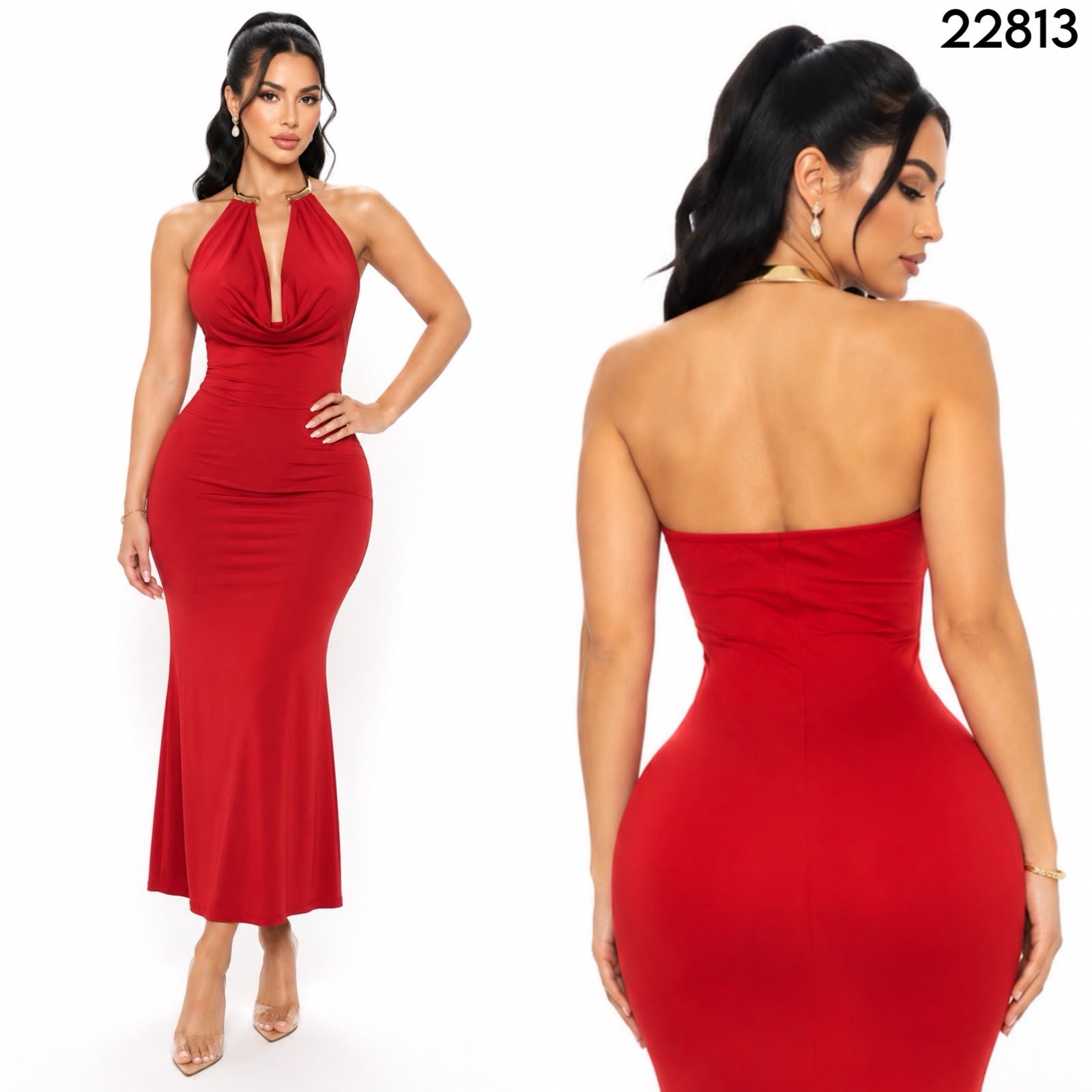 VESTIDO SATINADO 22813 - Image 3
