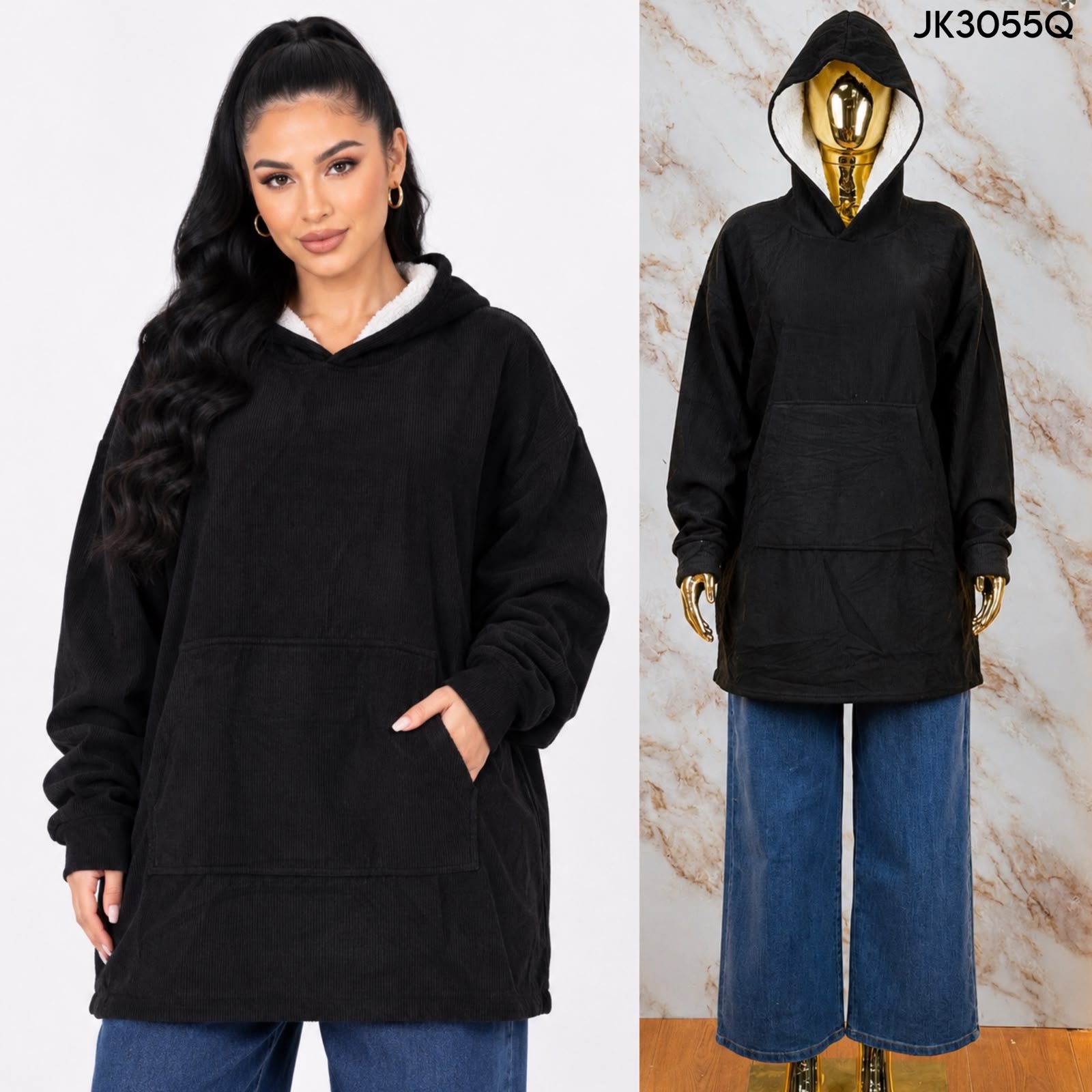 MAXI SUDADERA DE PANA 3055Q - Image 6