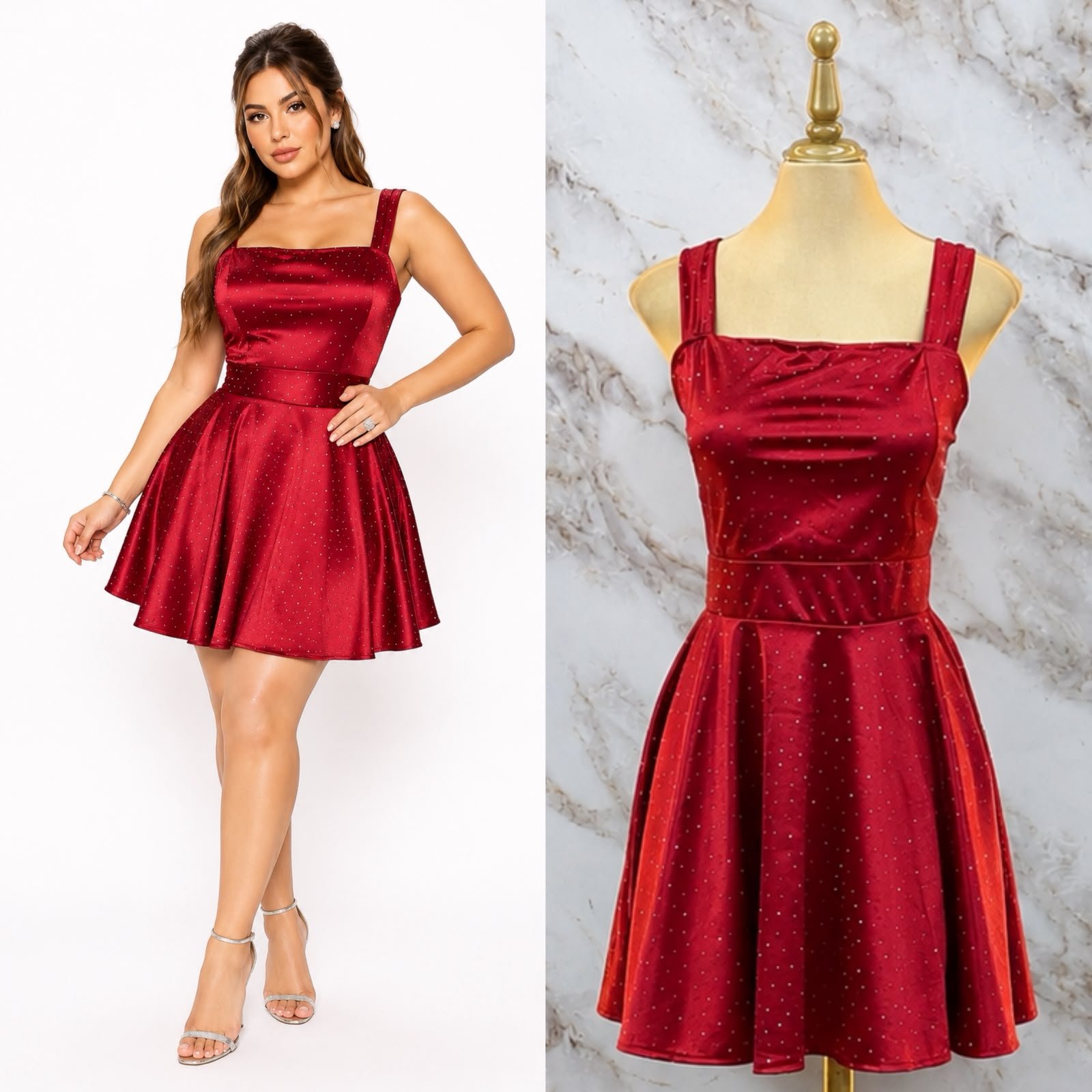 VESTIDO CON PEDRERIA NATALIA - Image 2
