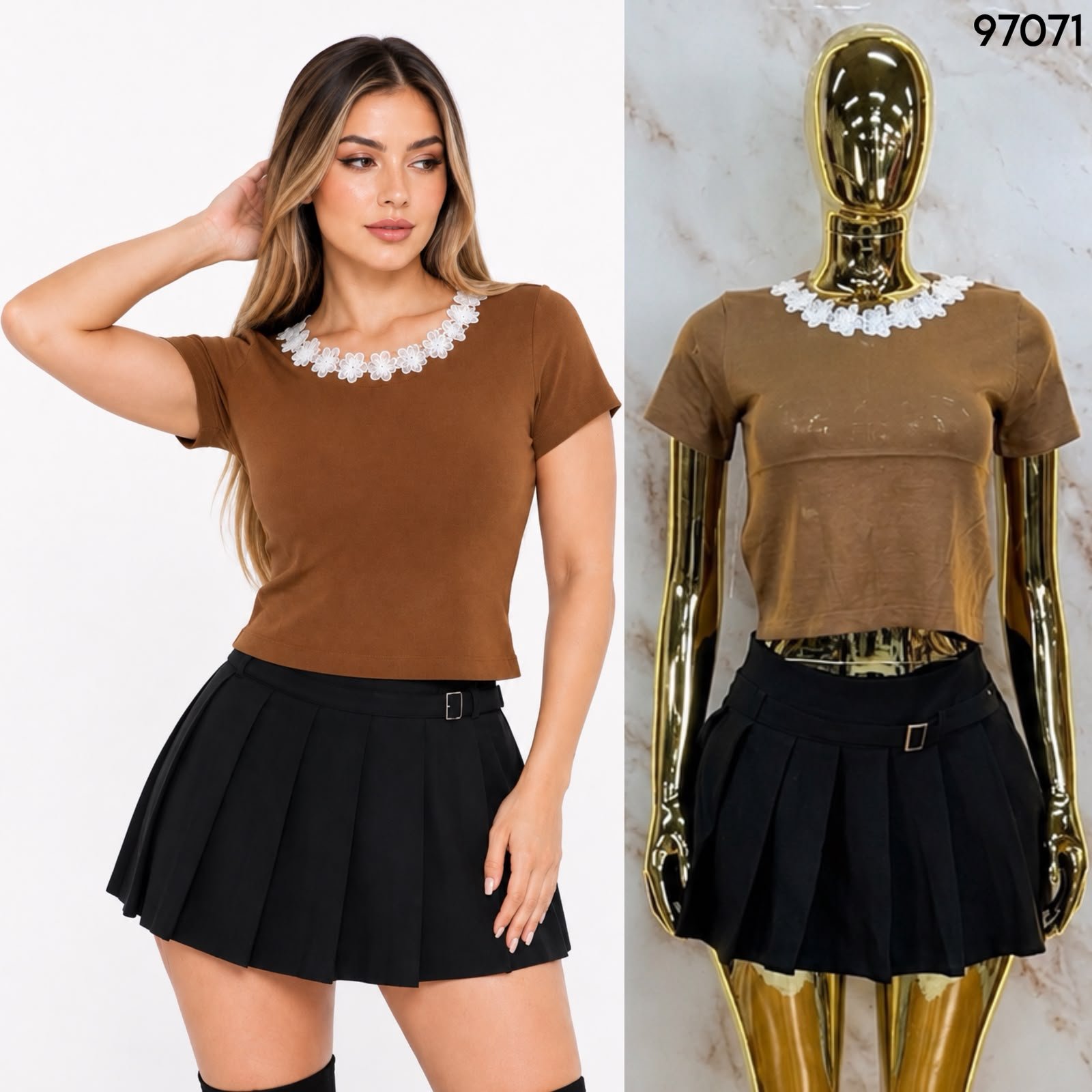BLUSA DE TEJIDO 3D 7071 - Image 2