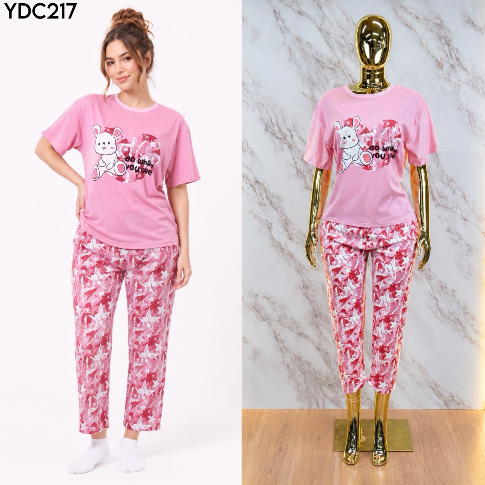 PIJAMA DE PANTALON ESTAMPADO C217 - Image 3