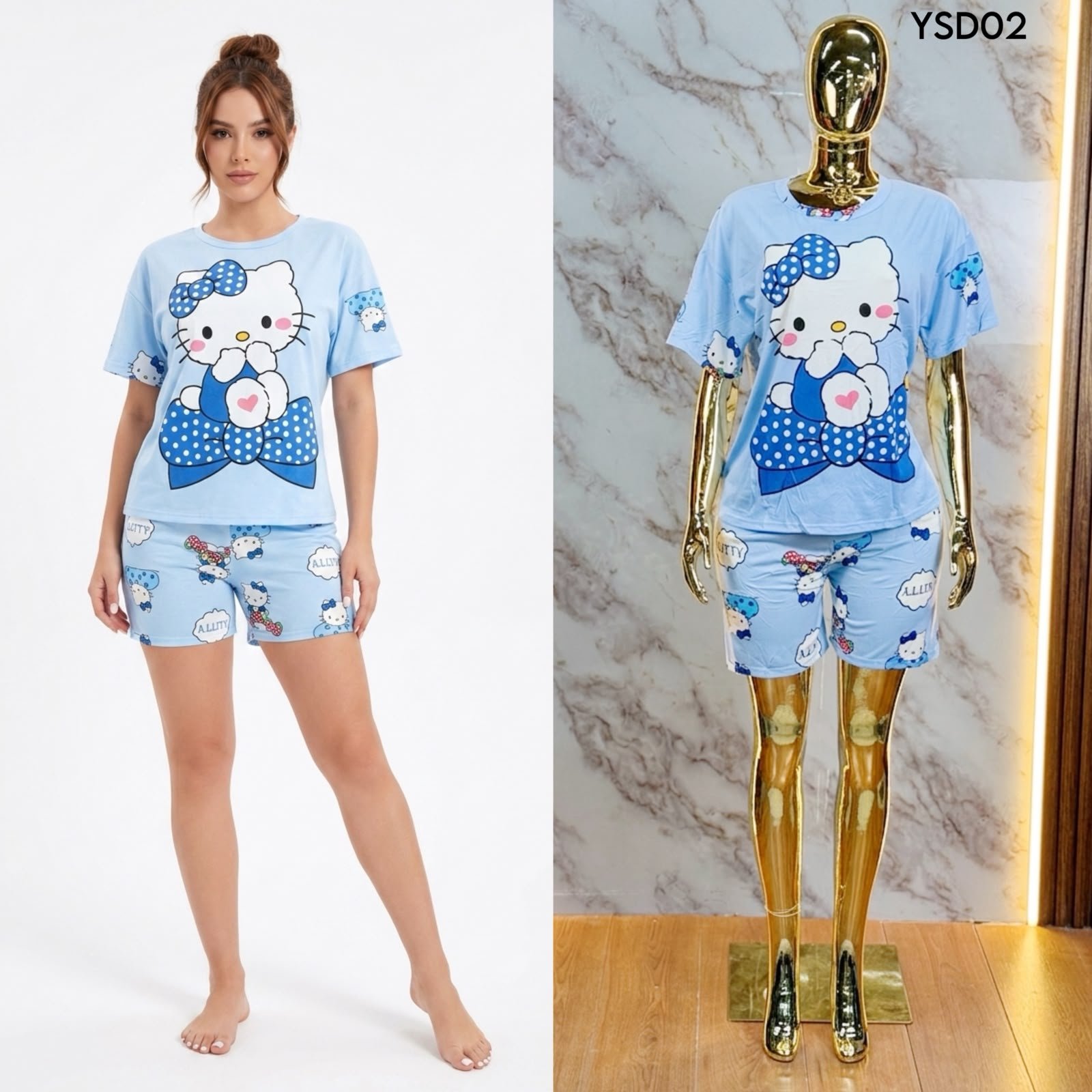 PIJAMA DE SHORT DE PERSONAJES SD02 - Image 3