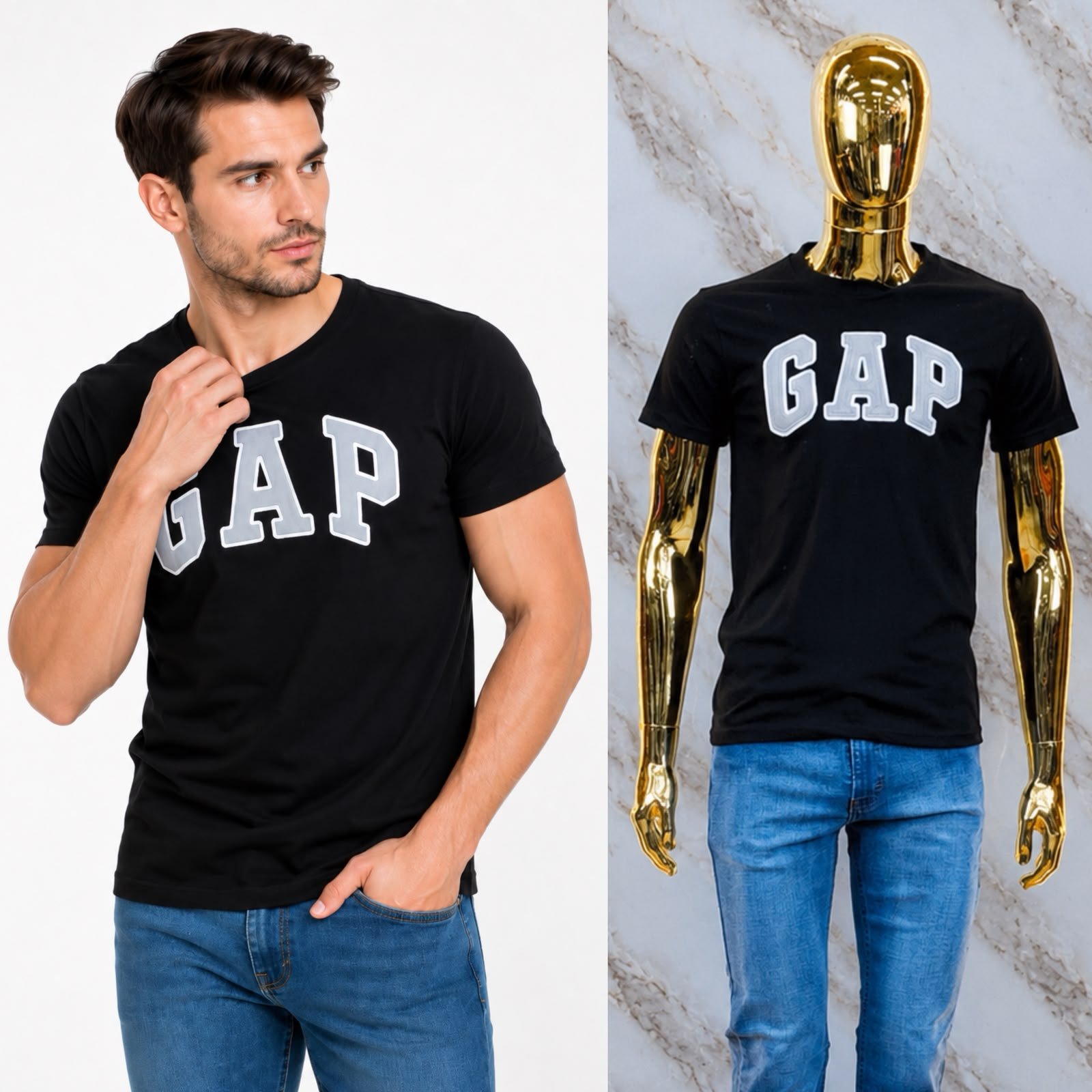 PLAYERA MANGA CORTA GAP BORDADO - Image 3