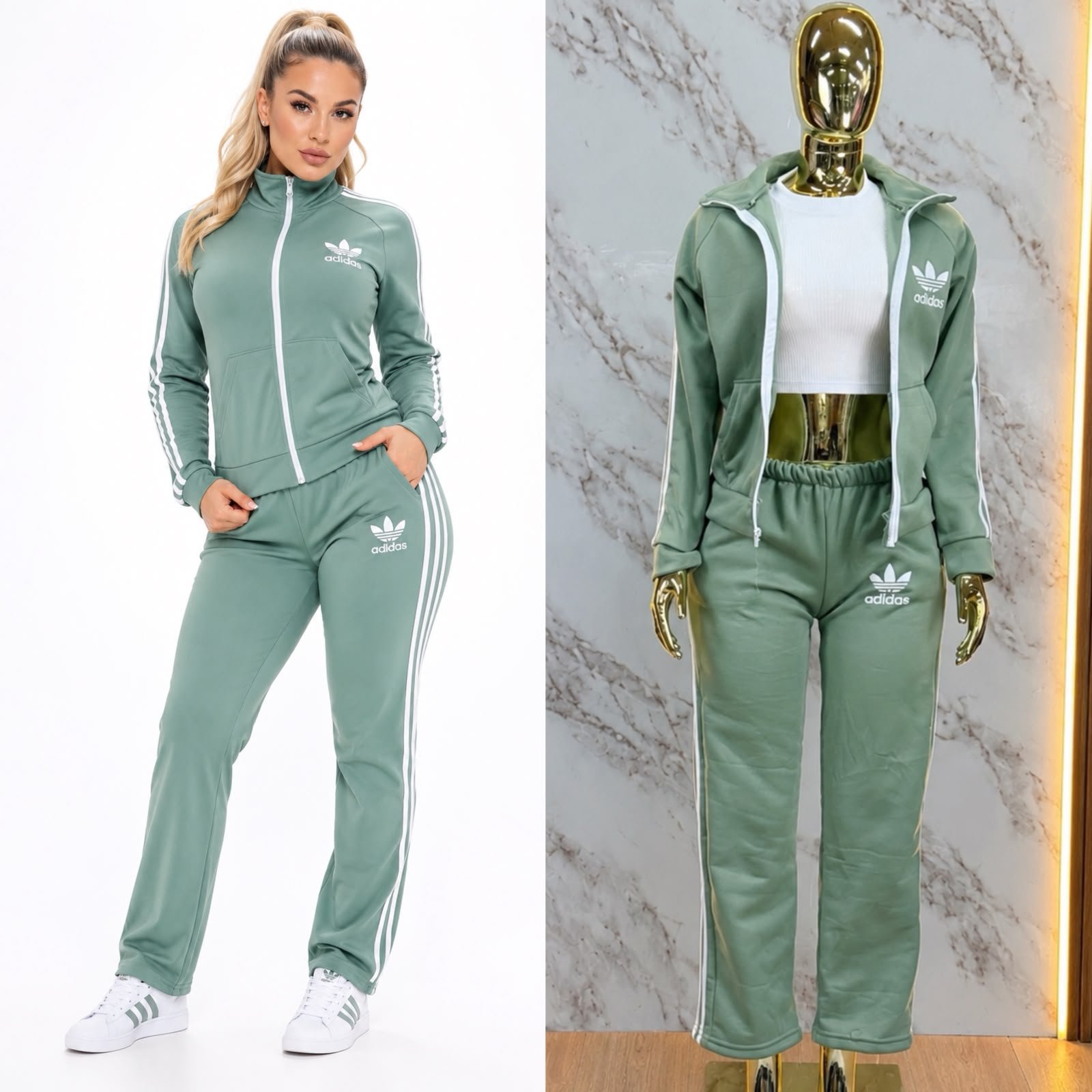 CONJUNTO ADDAS DEPORTIVO UNICOLOR - Image 9