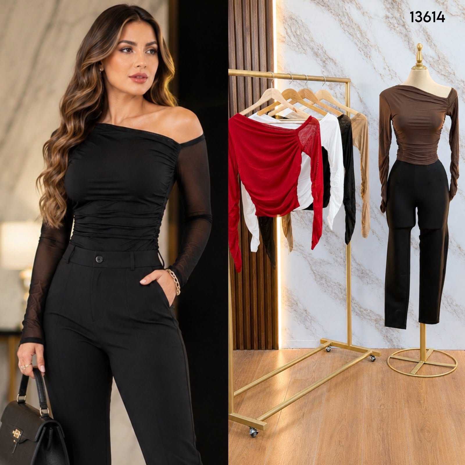 BLUSA HOMBRO DESCUBIERTO 3614