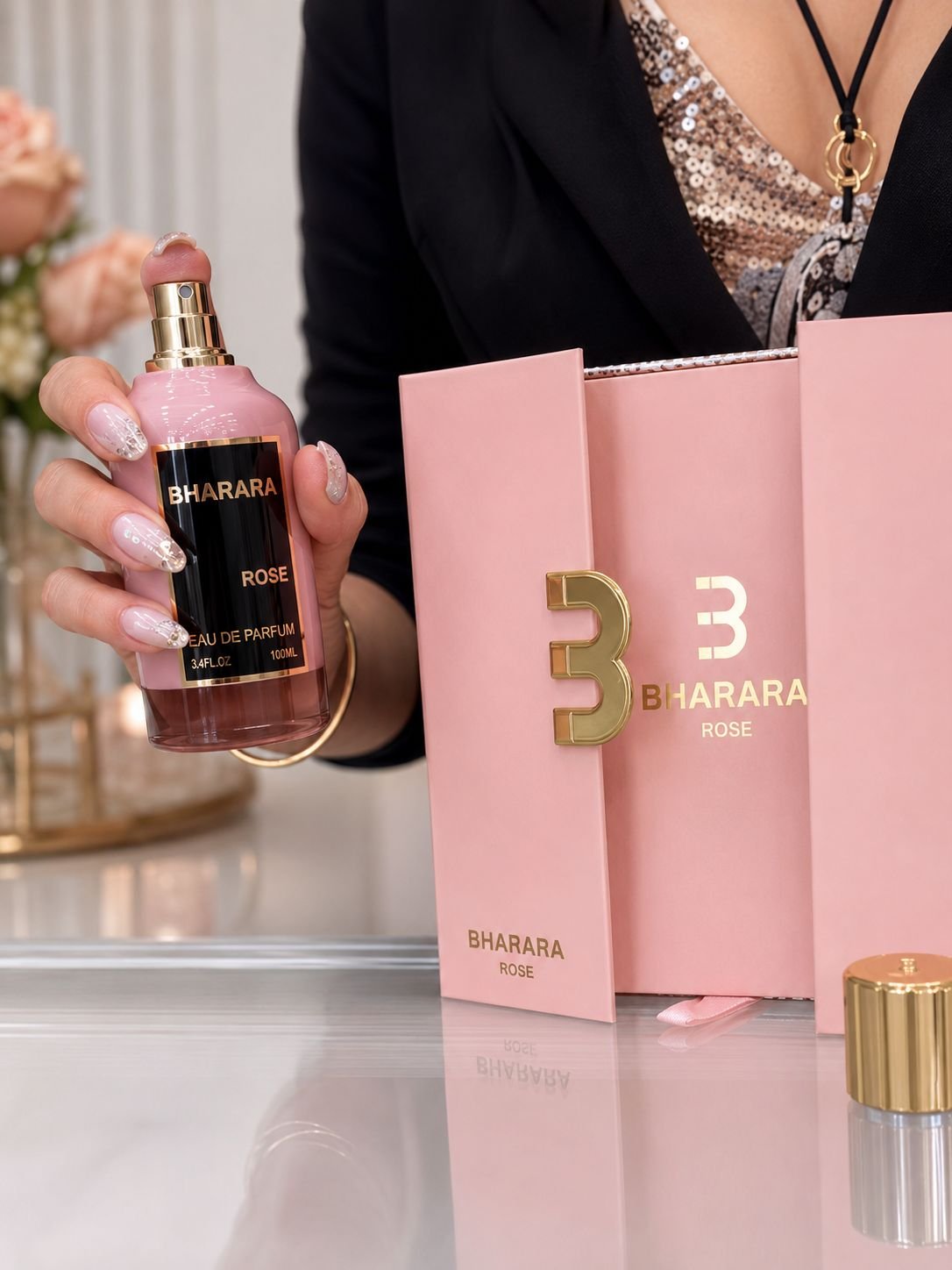 PERFUME ARABE DAMA BHARARA ROSE - Image 2
