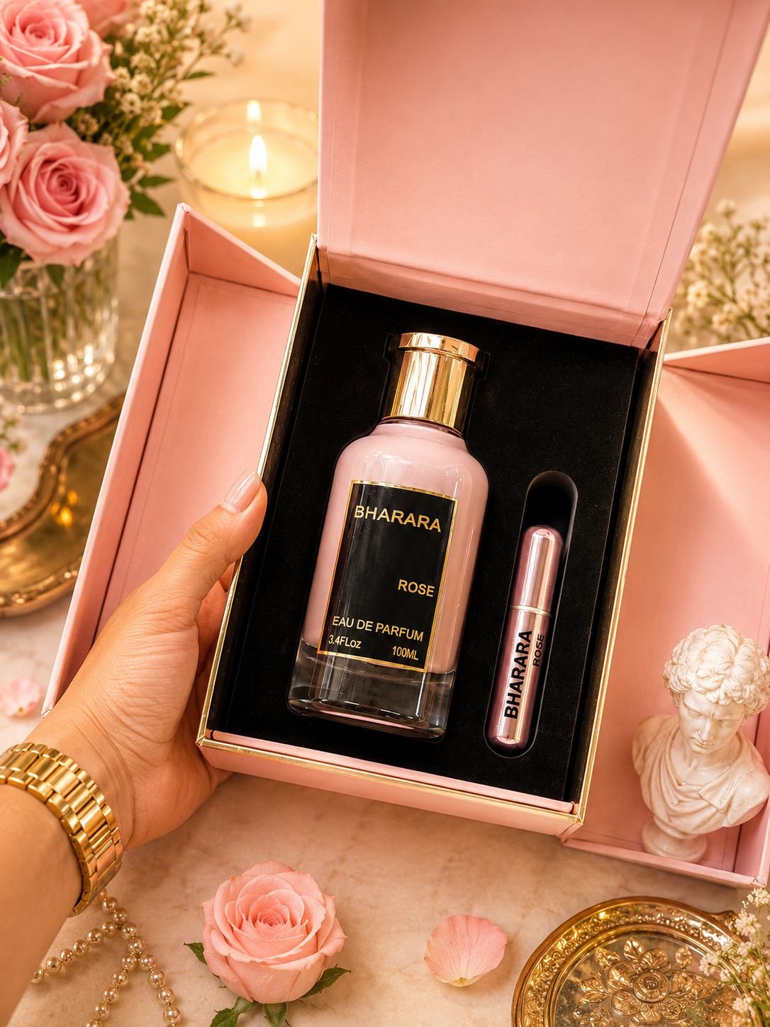 PERFUME ARABE DAMA BHARARA ROSE - Image 4
