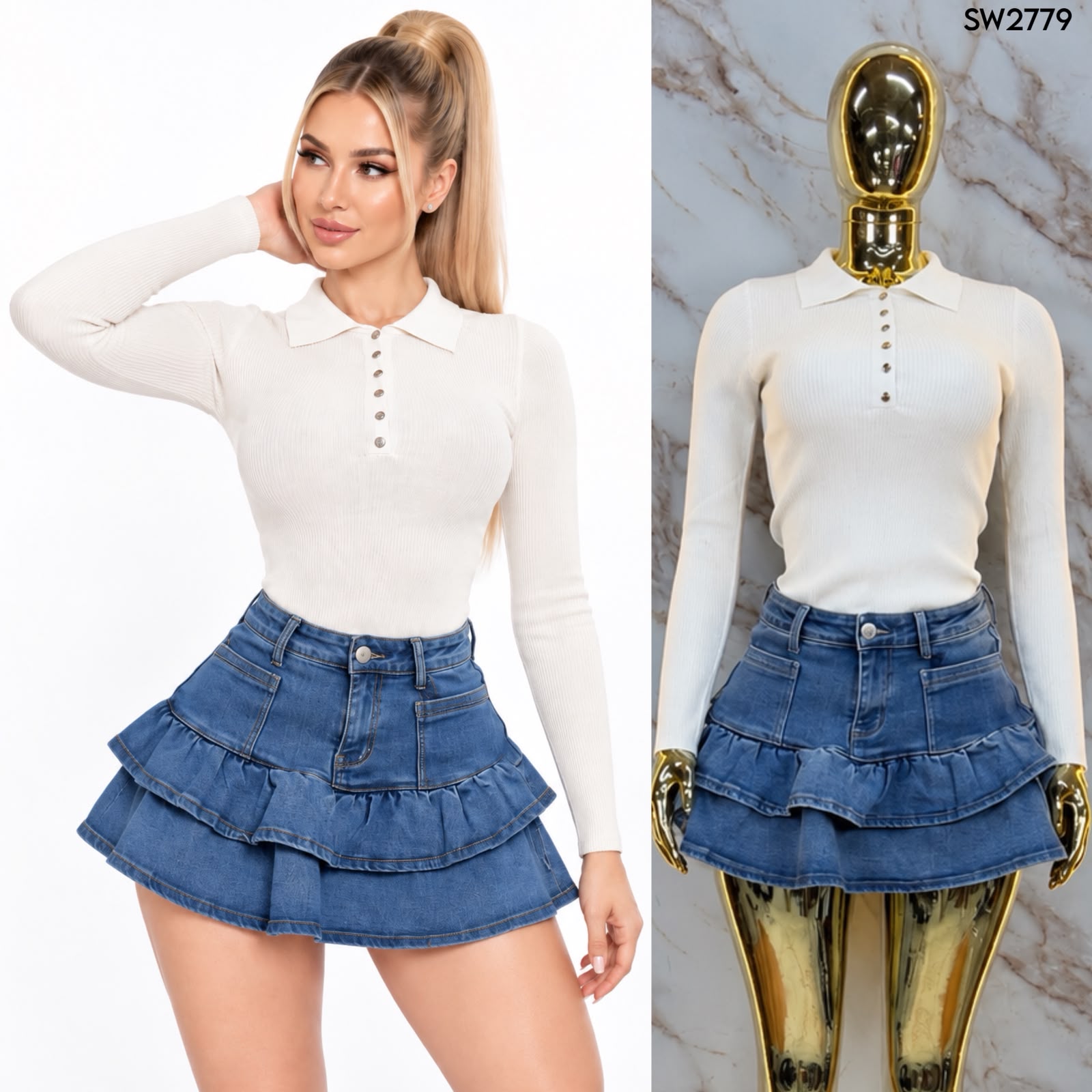 BLUSA DE TEJIDO SW 2779 - Imagen 7