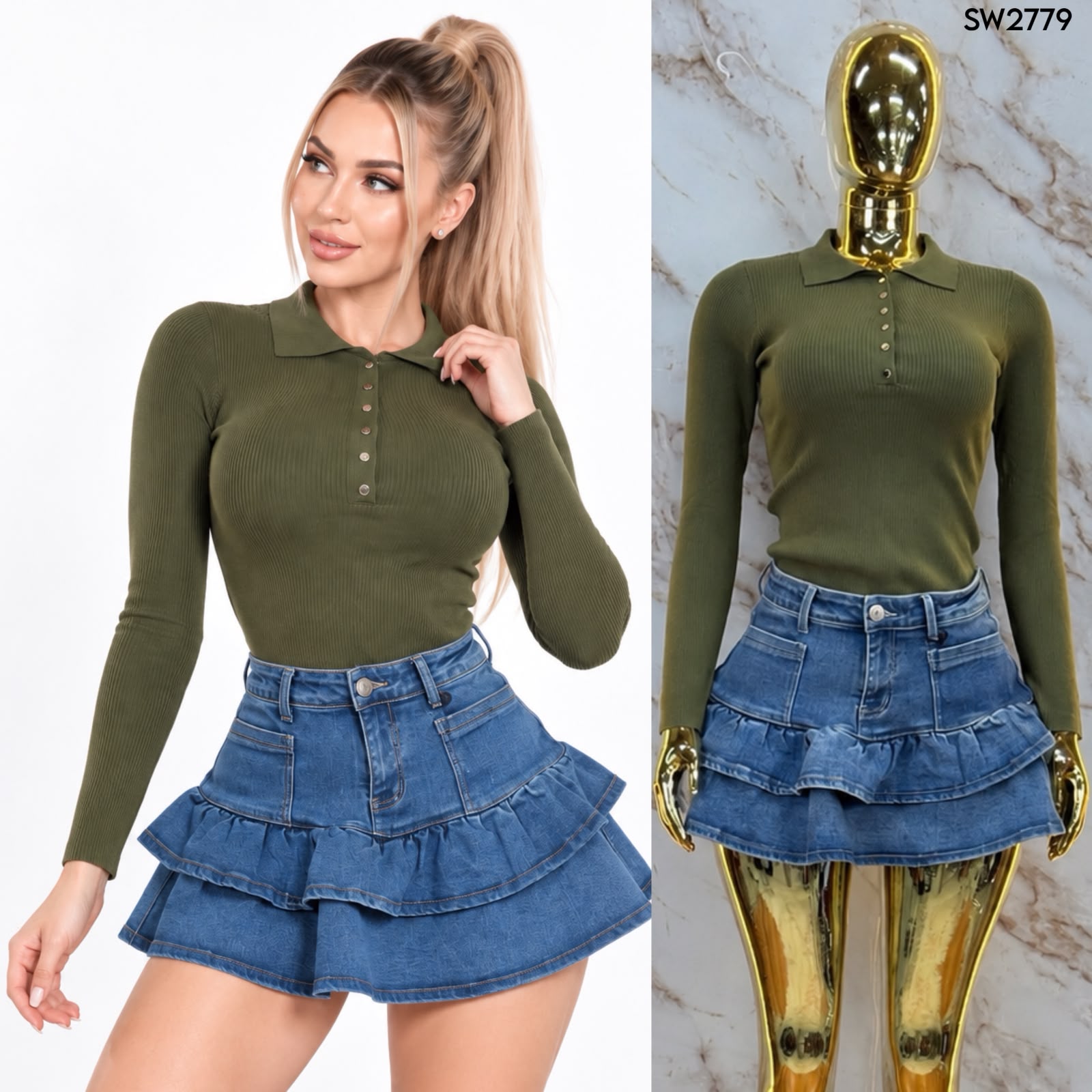 BLUSA DE TEJIDO SW 2779 - Imagen 6