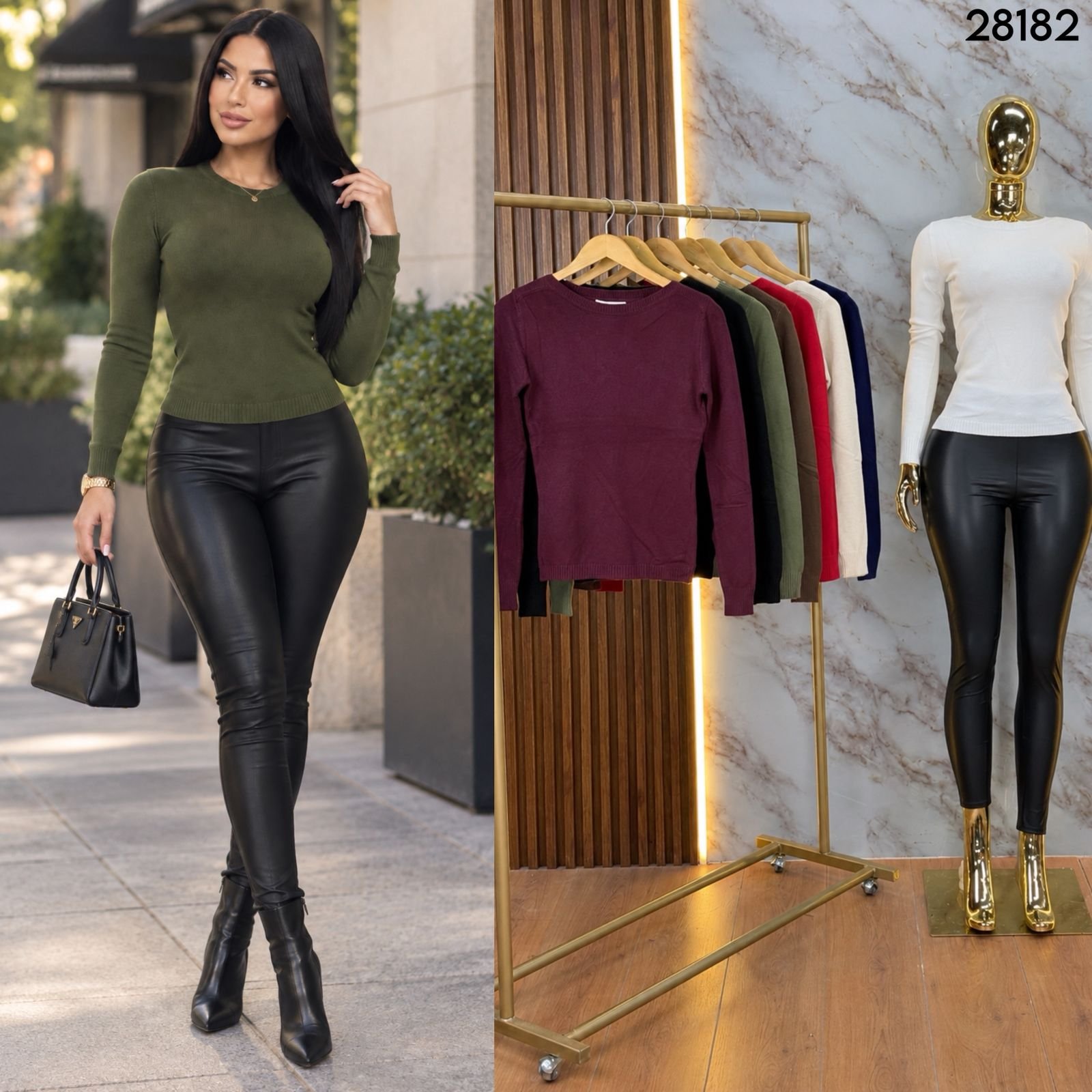 BLUSA BASICA DE TEJIDO 8182