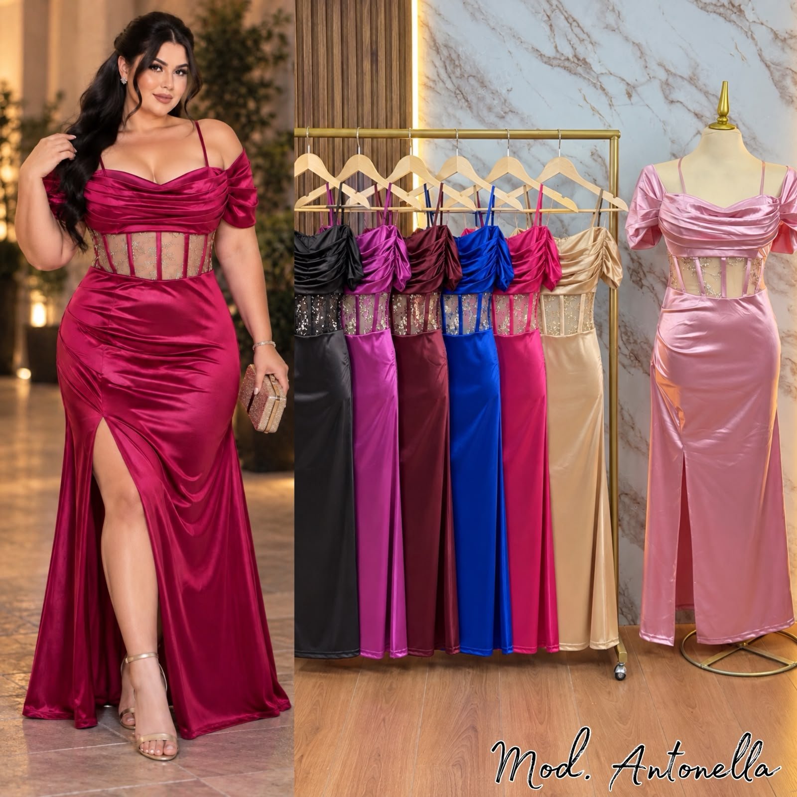 VESTIDO DE FIESTA CURVY ANTONELLA