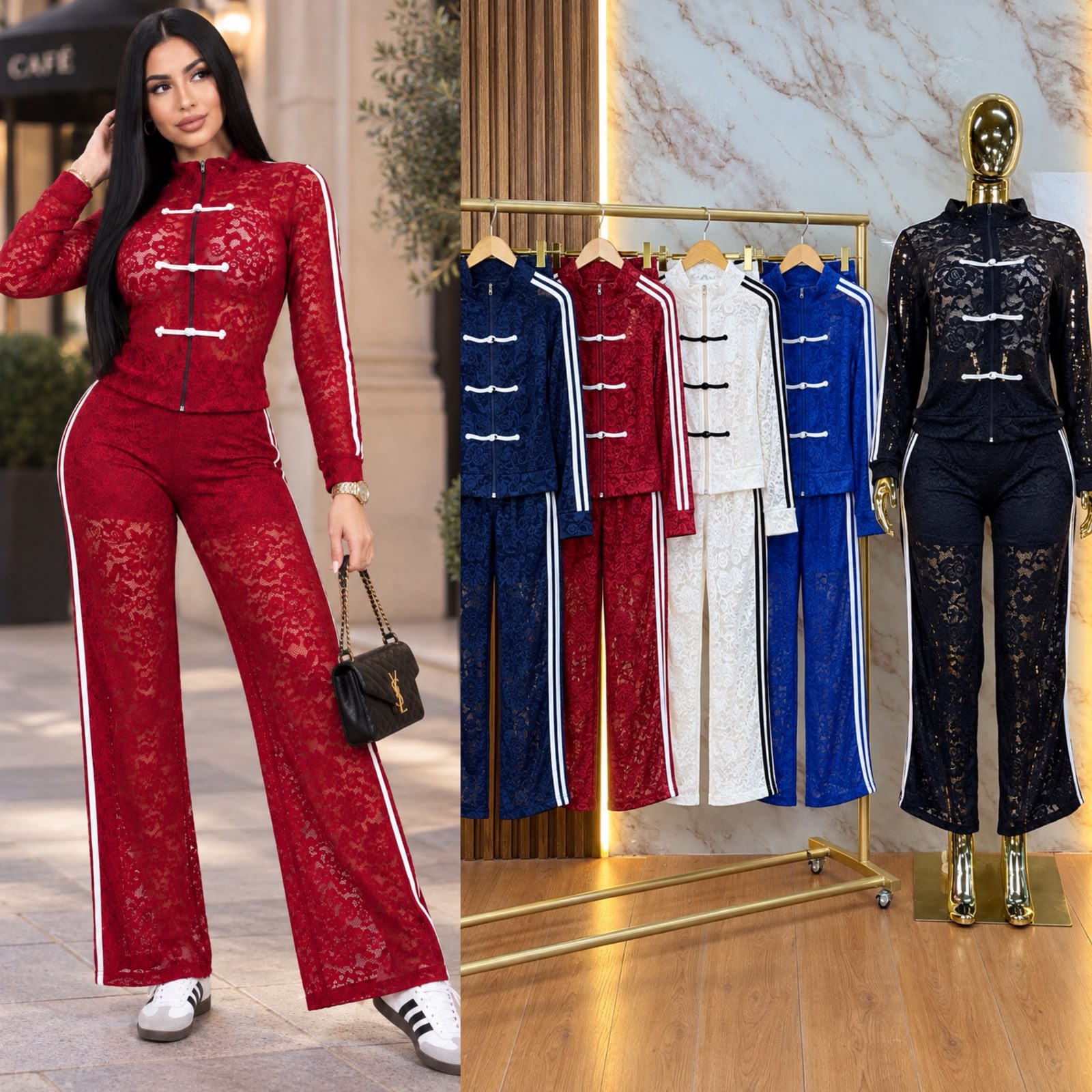 SET / CONJUNTO DE ENCAJE ORIENTAL