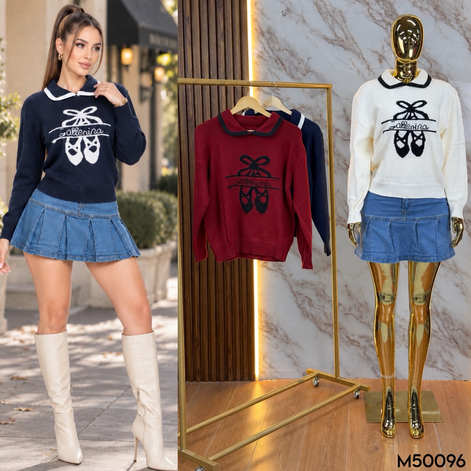 SUETER DE TEJIDO BALLERINA 0096