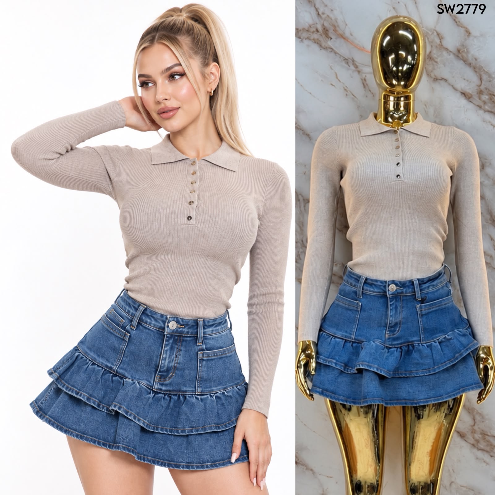 BLUSA DE TEJIDO SW 2779 - Imagen 4
