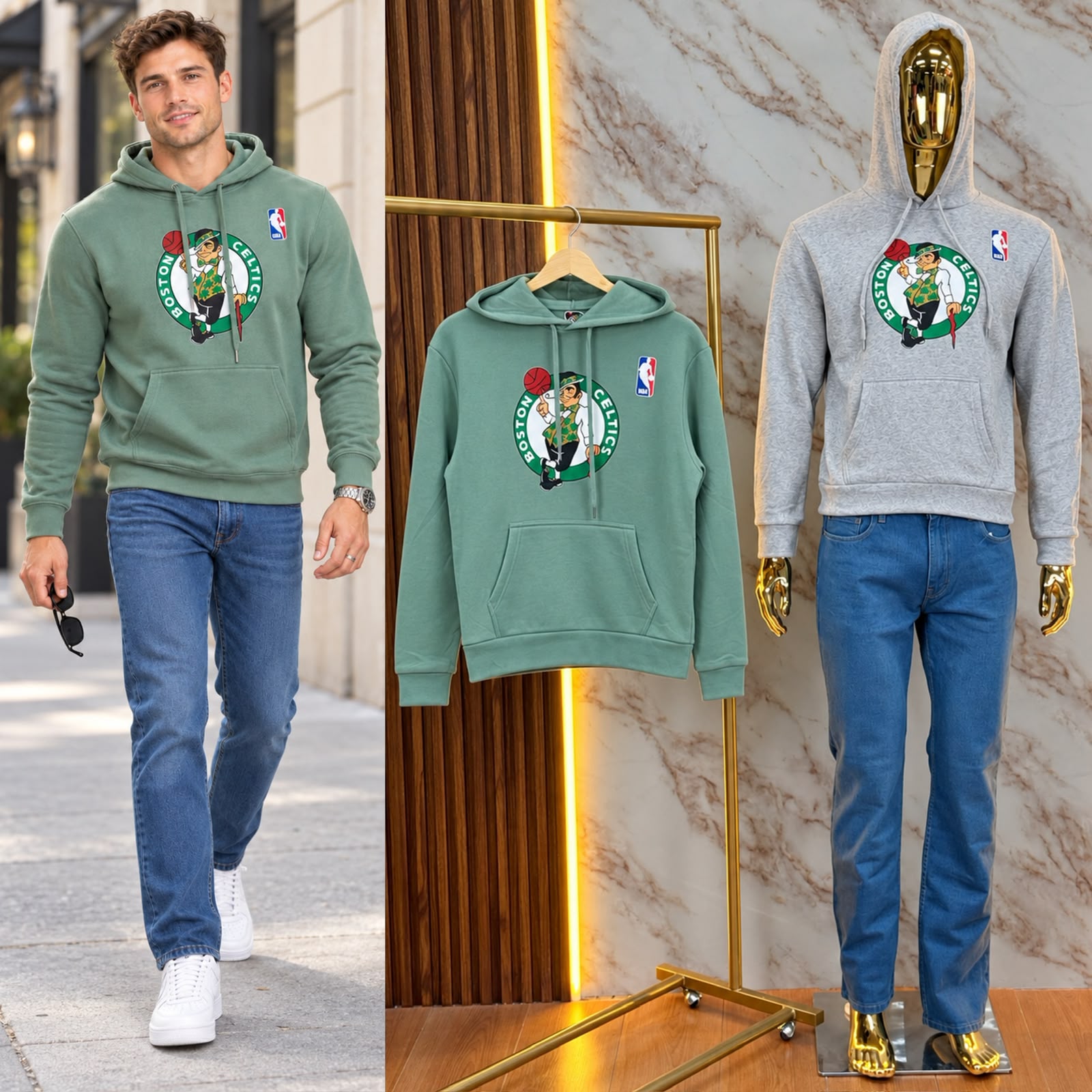 SUDADERA UNISEX CELTICS