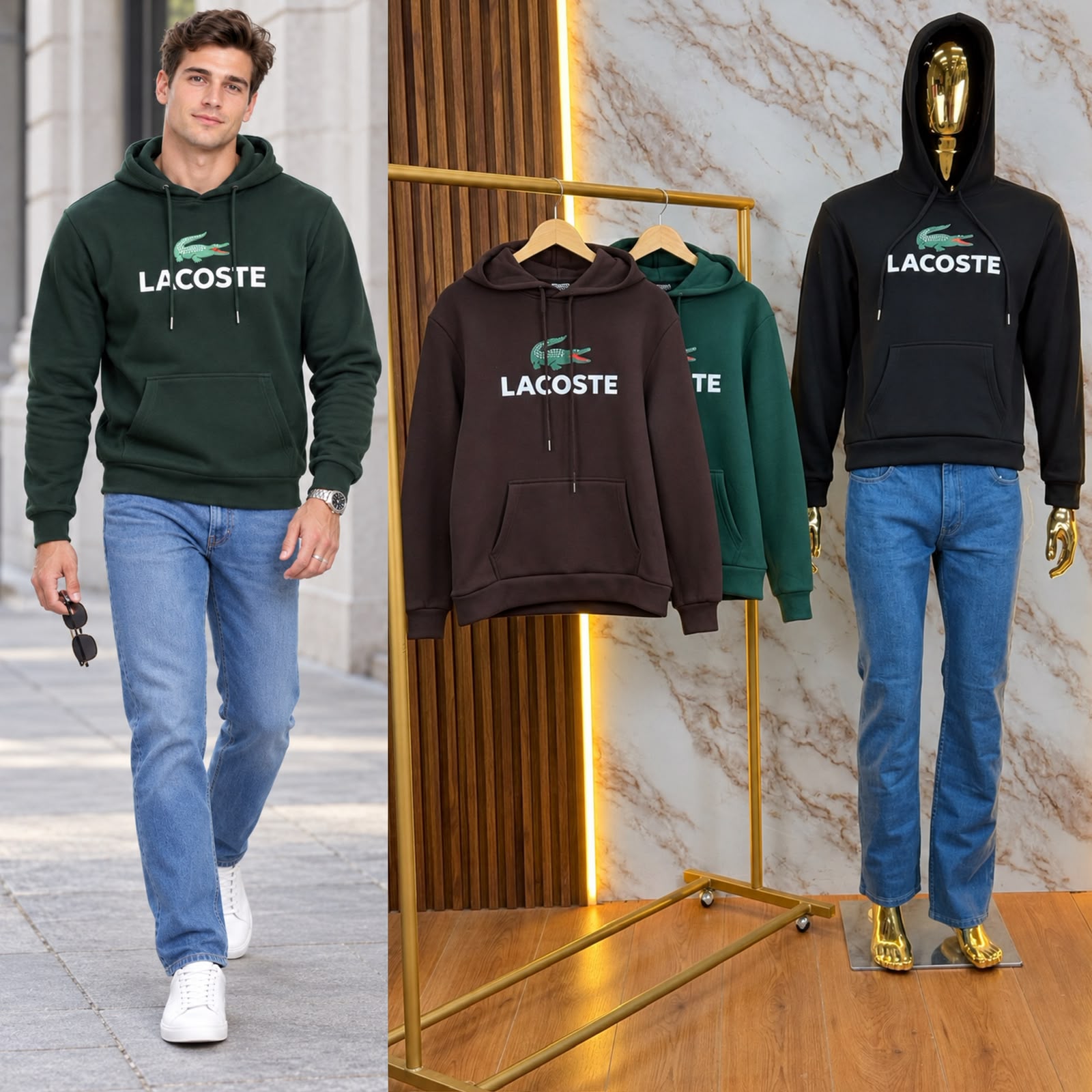 SUDADERA UNISEX LACOST